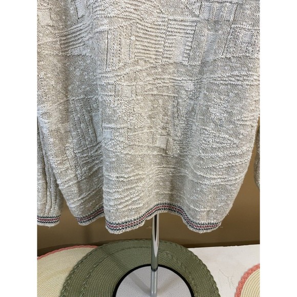 Vintage Jantzen USA Made Embroidered Bird/ House Women’s Woven Sweater Size L - Picture 10 of 16